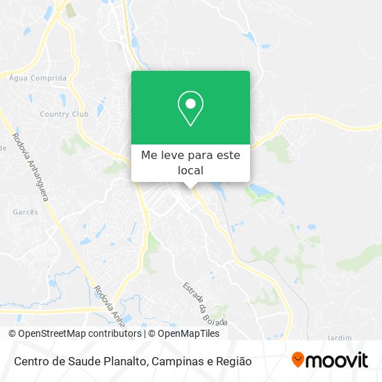 Centro de Saude Planalto mapa