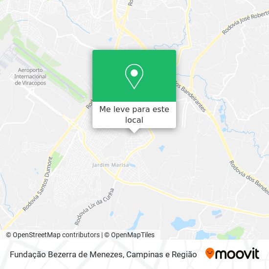 Fundação Bezerra de Menezes mapa