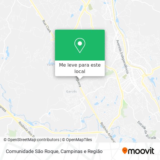 Comunidade São Roque mapa