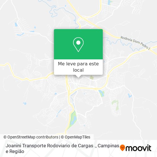 Joanini Transporte Rodoviario de Cargas . mapa