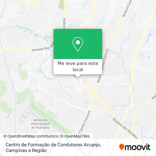 Centro de Formação de Condutores Arcanjo mapa