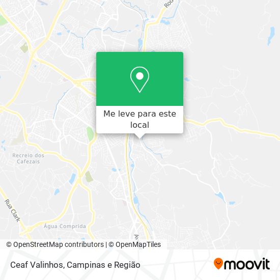Ceaf Valinhos mapa