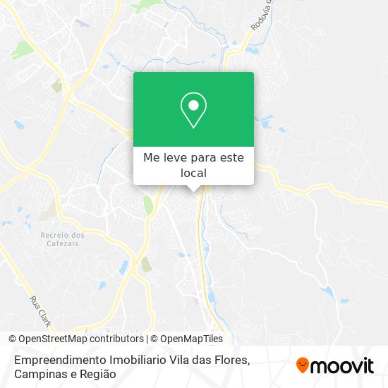 Empreendimento Imobiliario Vila das Flores mapa