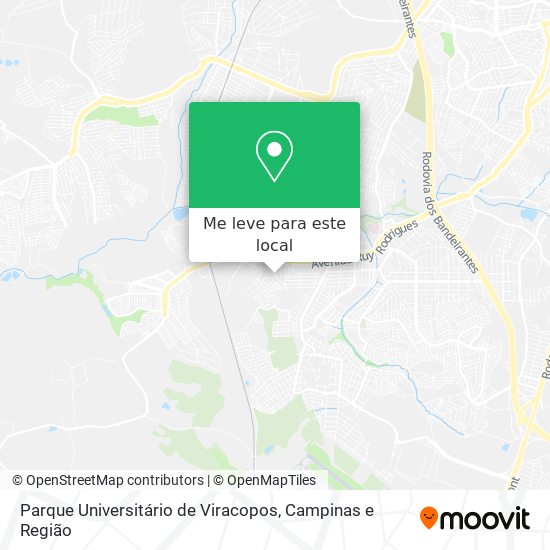 Parque Universitário de Viracopos mapa