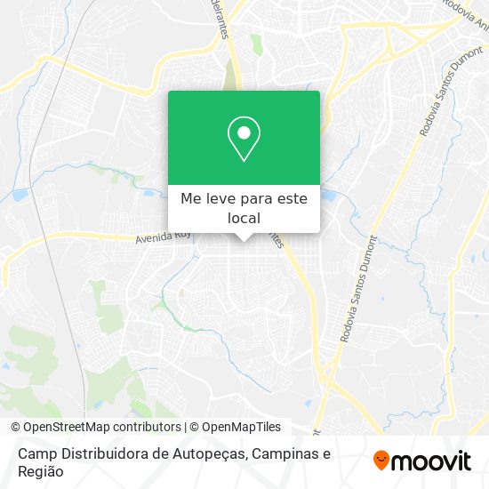 Camp Distribuidora de Autopeças mapa