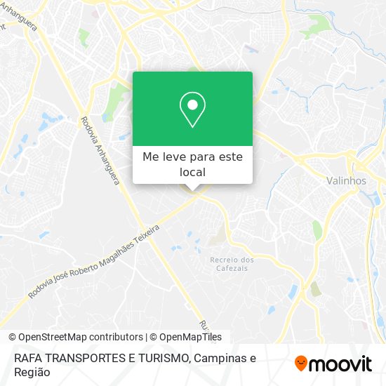 RAFA TRANSPORTES E TURISMO mapa