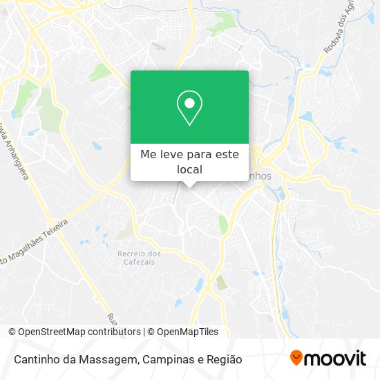 Cantinho da Massagem mapa