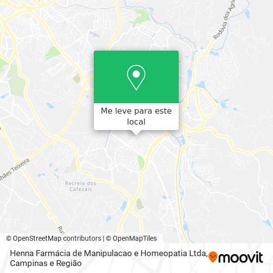Henna Farmácia de Manipulacao e Homeopatia Ltda mapa