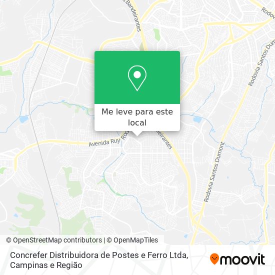 Concrefer Distribuidora de Postes e Ferro Ltda mapa