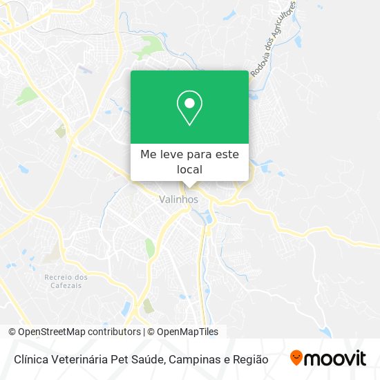 Clínica Veterinária Pet Saúde mapa