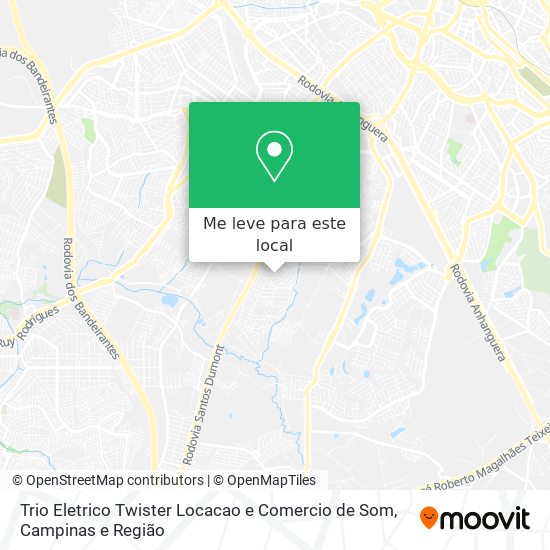 Trio Eletrico Twister Locacao e Comercio de Som mapa