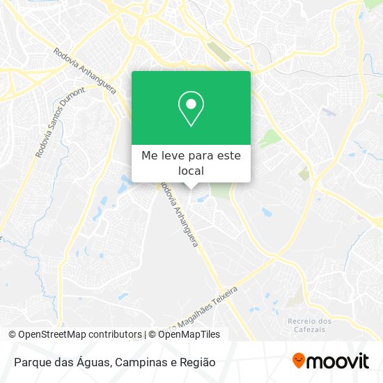 Parque das Águas mapa