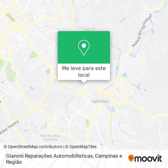 Gianoni Reparações Automobilísticas mapa