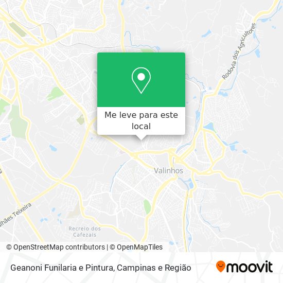 Geanoni Funilaria e Pintura mapa