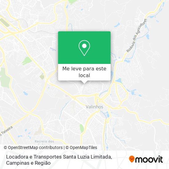 Locadora e Transportes Santa Luzia Limitada mapa
