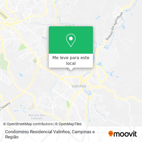 Condomínio Residencial Valinhos mapa