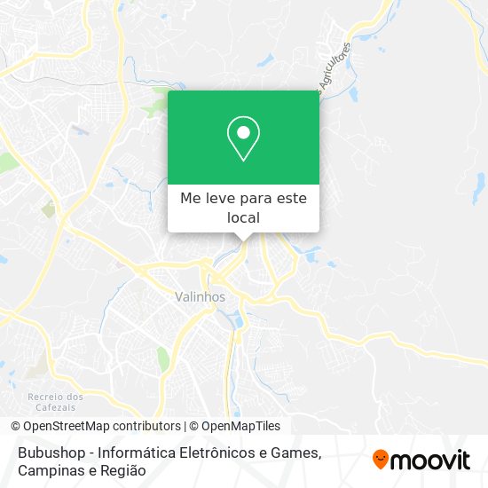 Bubushop - Informática Eletrônicos e Games mapa