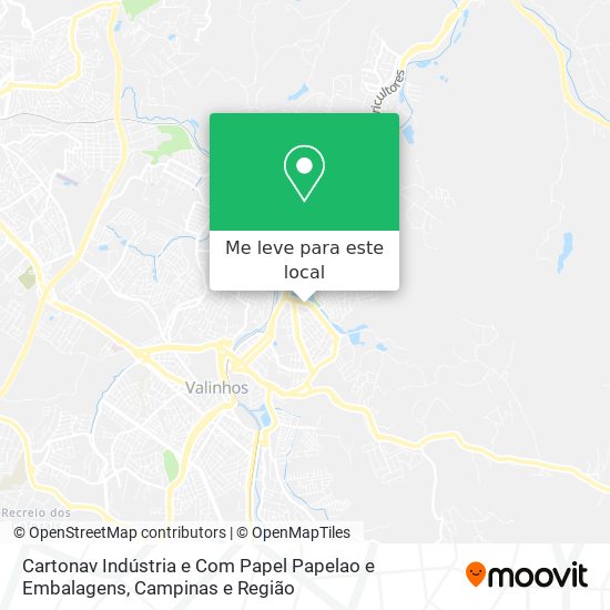 Cartonav Indústria e Com Papel Papelao e Embalagens mapa