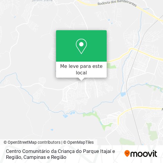 Centro Comunitário da Criança do Parque Itajaí e Região mapa
