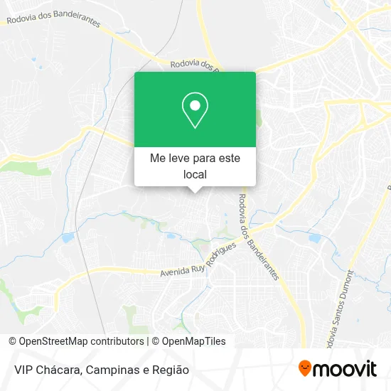 VIP Chácara mapa
