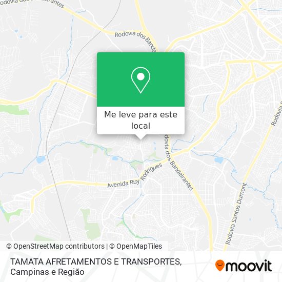 TAMATA AFRETAMENTOS E TRANSPORTES mapa