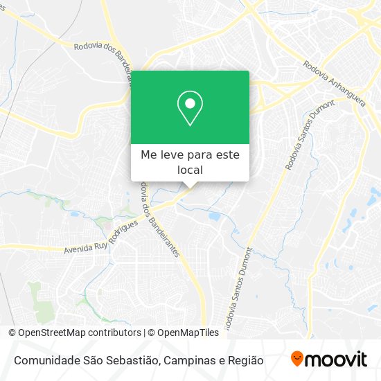 Comunidade São Sebastião mapa