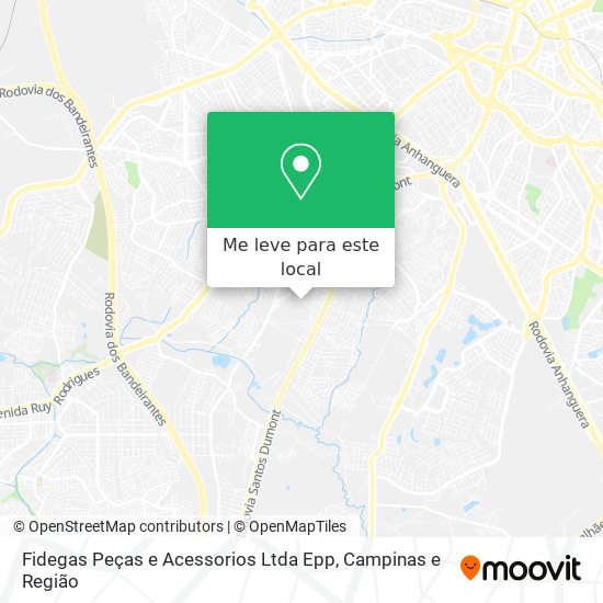 Fidegas Peças e Acessorios Ltda Epp mapa