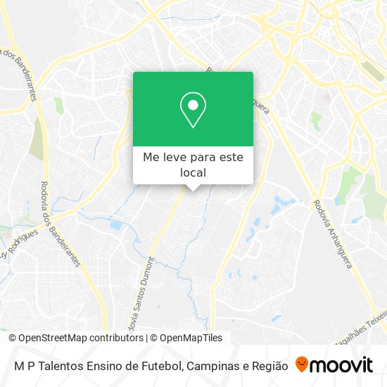 M P Talentos Ensino de Futebol mapa