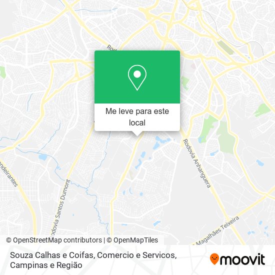 Souza Calhas e Coifas, Comercio e Servicos mapa