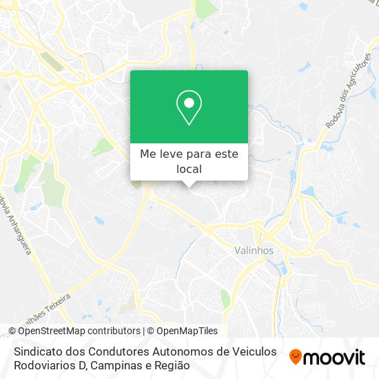 Sindicato dos Condutores Autonomos de Veiculos Rodoviarios D mapa