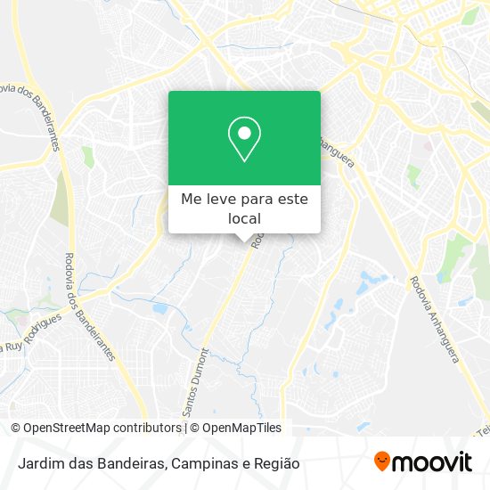 Jardim das Bandeiras mapa