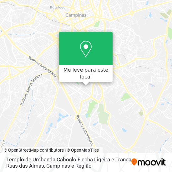 Templo de Umbanda Caboclo Flecha Ligeira e Tranca Ruas das Almas mapa