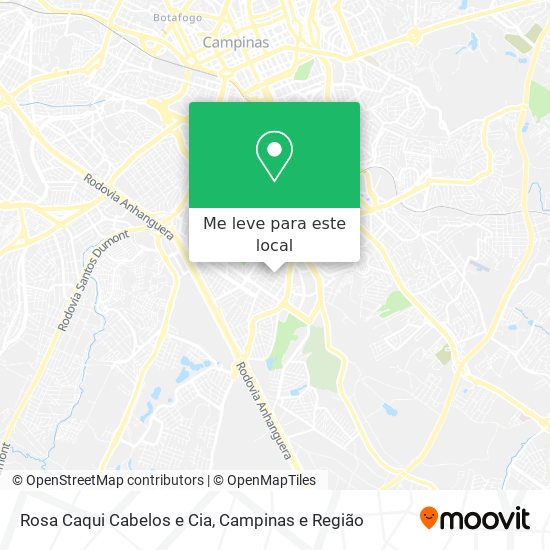 Rosa Caqui Cabelos e Cia mapa