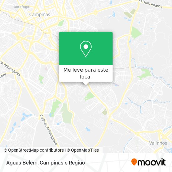 Águas Belém mapa