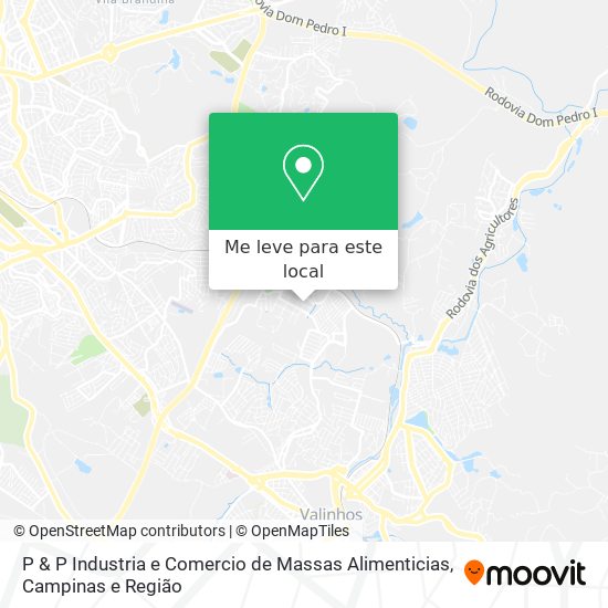 P & P Industria e Comercio de Massas Alimenticias mapa