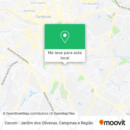 Cecom - Jardim dos Oliveiras mapa