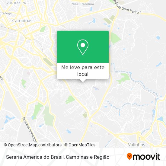 Seraria America do Brasil mapa