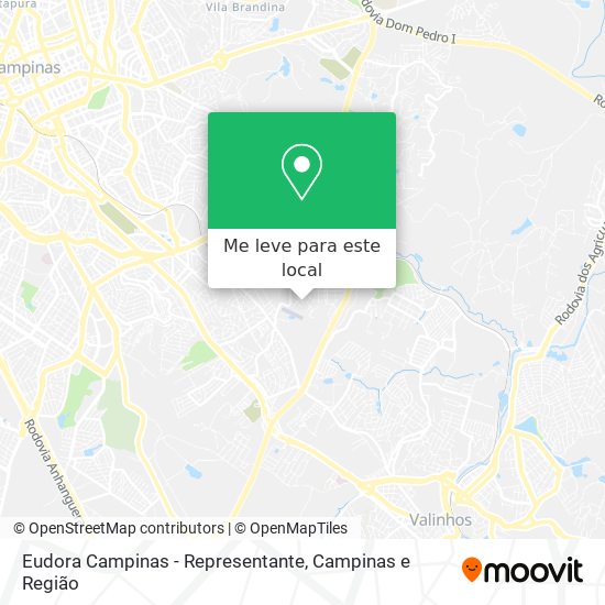 Eudora Campinas - Representante mapa