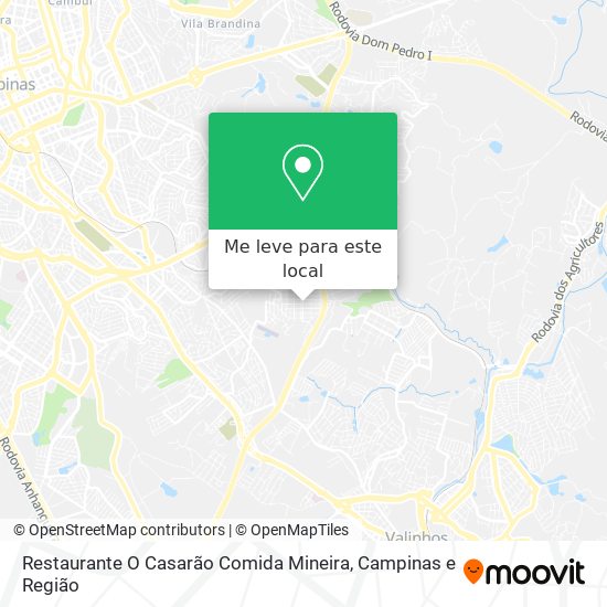 Restaurante O Casarão Comida Mineira mapa