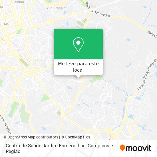 Centro de Saúde Jardim Esmeraldina mapa