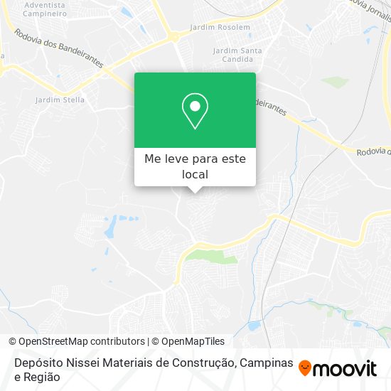 Depósito Nissei Materiais de Construção mapa