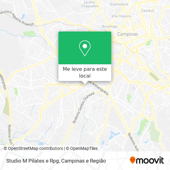 Studio M Pilates e Rpg mapa