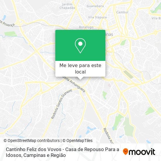 Cantinho Feliz dos Vovos - Casa de Repouso Para a Idosos mapa