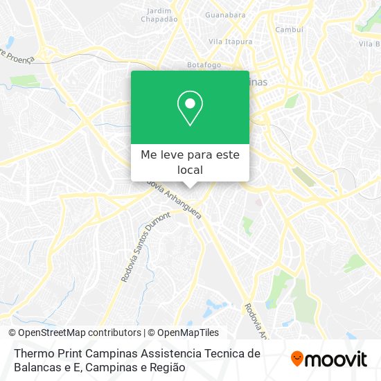 Thermo Print Campinas Assistencia Tecnica de Balancas e E mapa