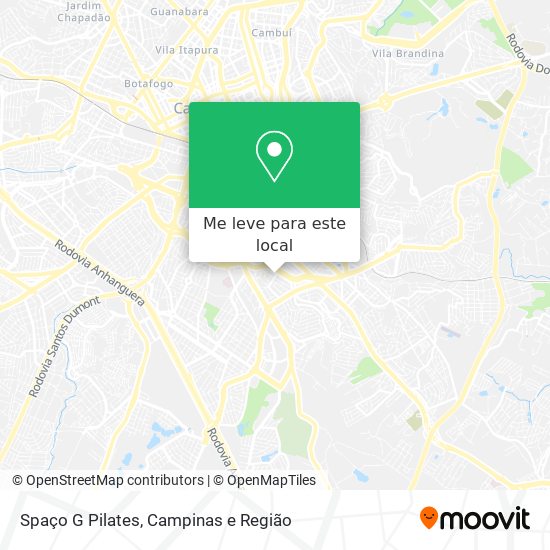 Spaço G Pilates mapa