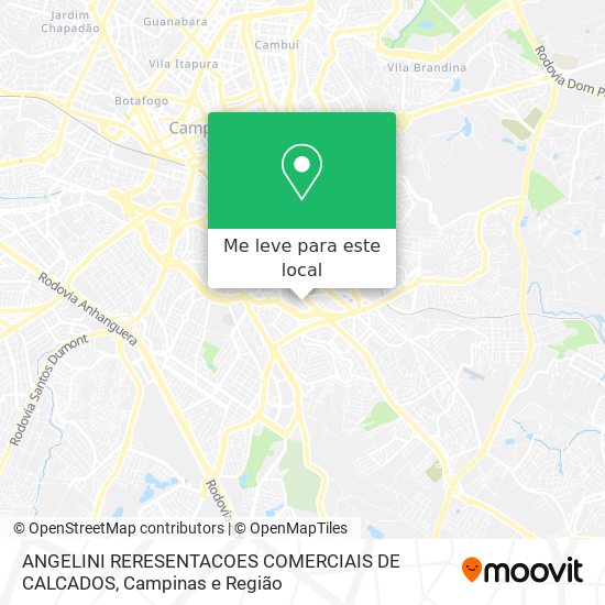 ANGELINI RERESENTACOES COMERCIAIS DE CALCADOS mapa