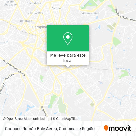 Cristiane Romão Balé Aéreo mapa