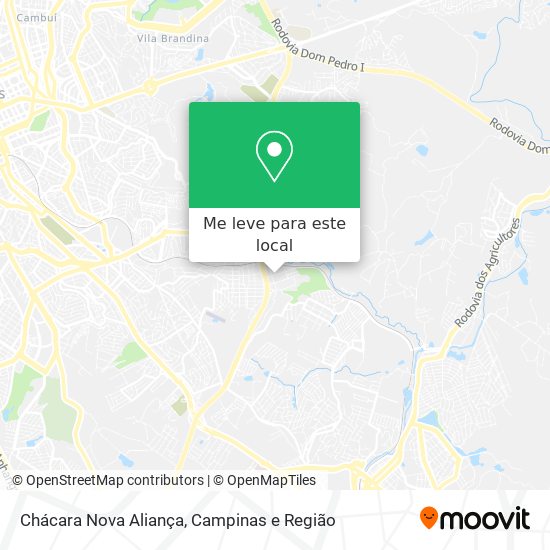 Chácara Nova Aliança mapa