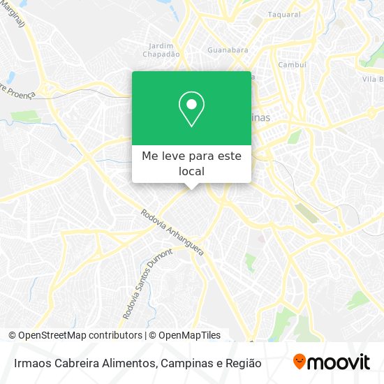 Irmaos Cabreira Alimentos mapa