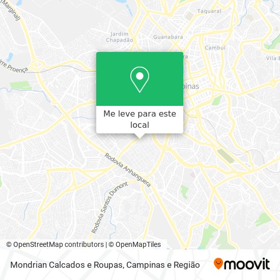 Como chegar até Mondrian Calcados e Roupas em Campinas de Ônibus?